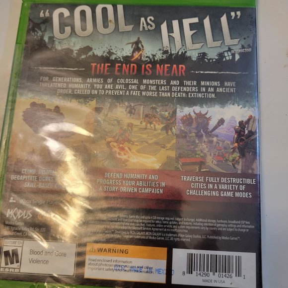 XBox One Extinction Game - Picture 2 of 2